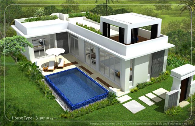 Modern-Thai Pool Villa in Jomtien: 3-bedroom, 3-bathroom House Jomtien Modern-Thai Pool Villa in Jomtien: 3-bedroom, 3-bathroom House Jomtien